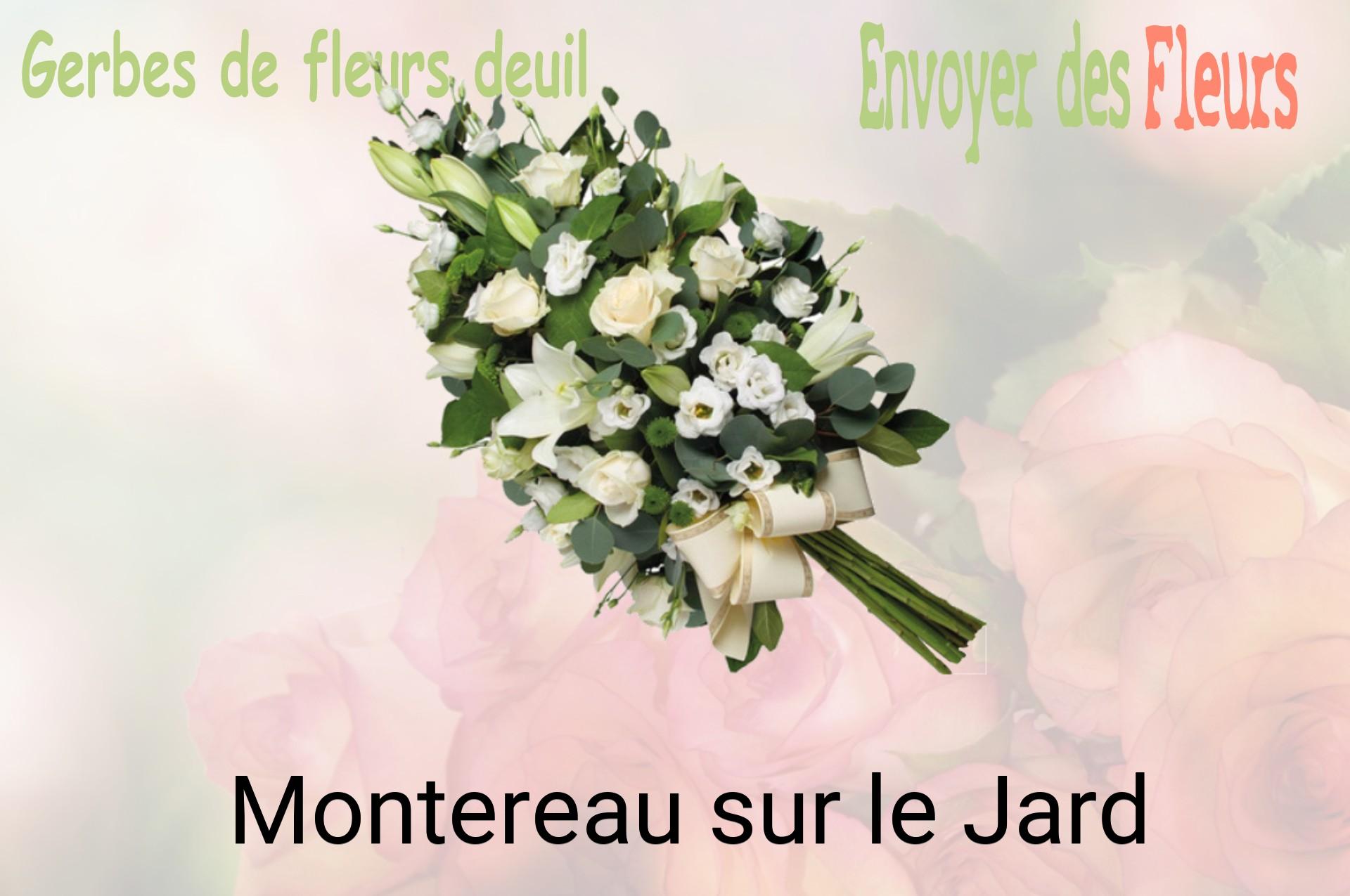 Gerbe de fleurs de deuil livrée à Montereau-sur-le-Jard